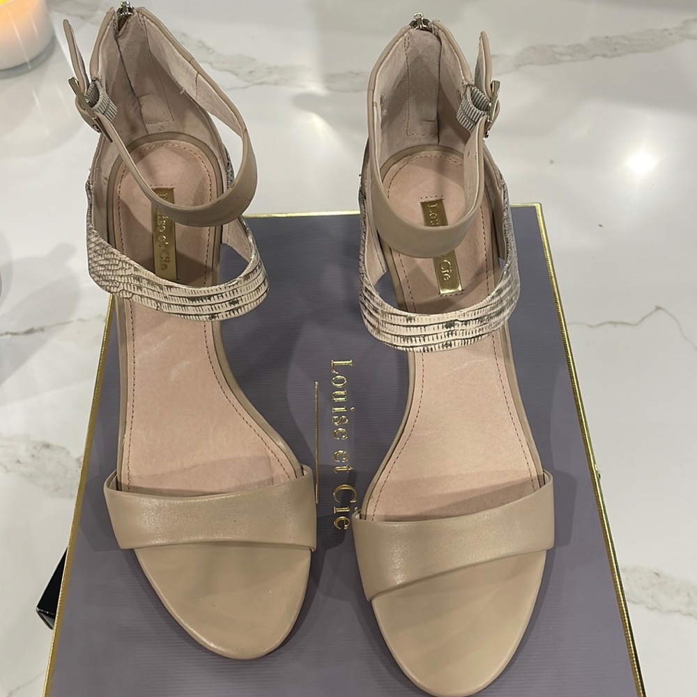 Louise et Cie metallic heels